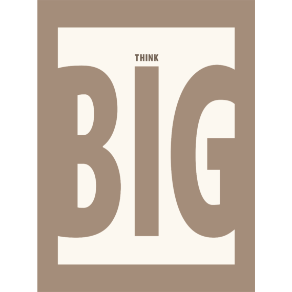 Think big, plakat